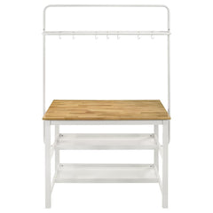Hollis Brown Kitchen Island Table - MyWaynesHome #