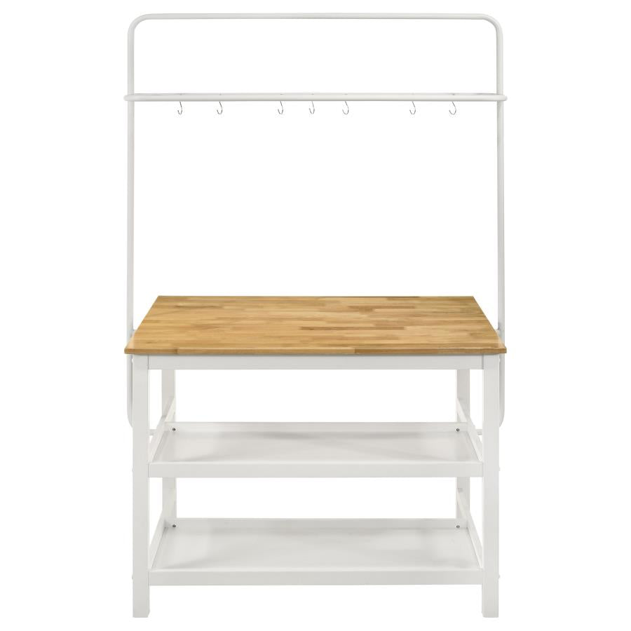Hollis Brown Kitchen Island Table - MyWaynesHome #