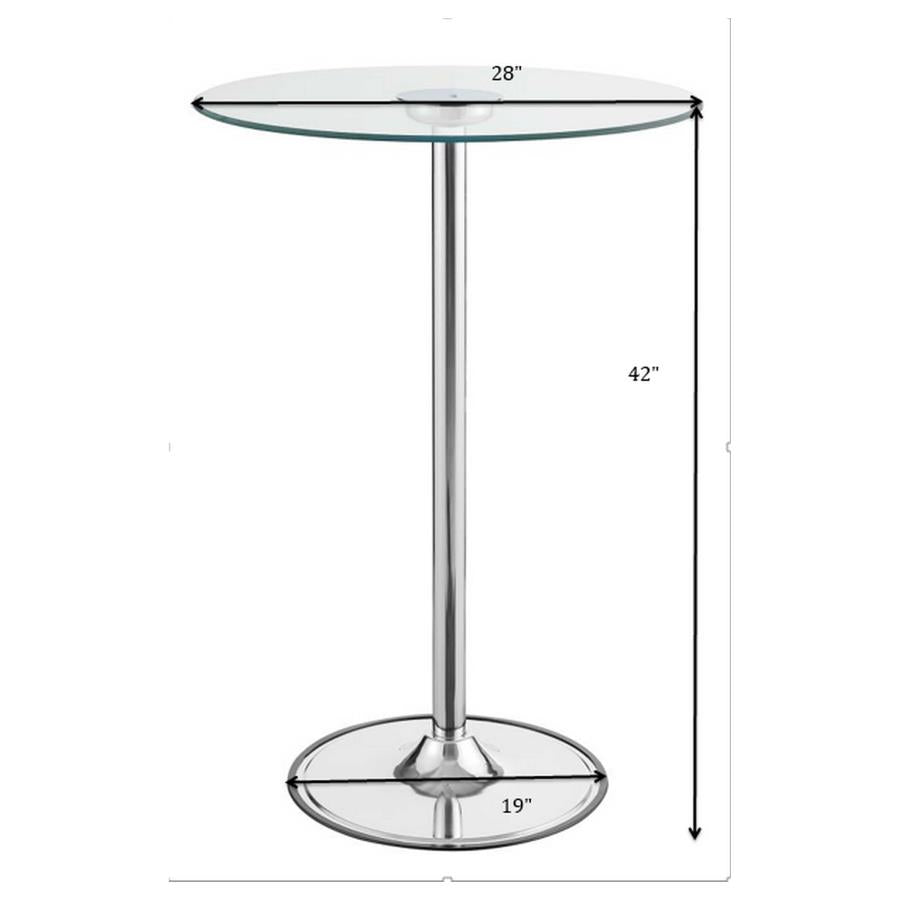 Thea Silver Bar Table - MyWaynesHome #