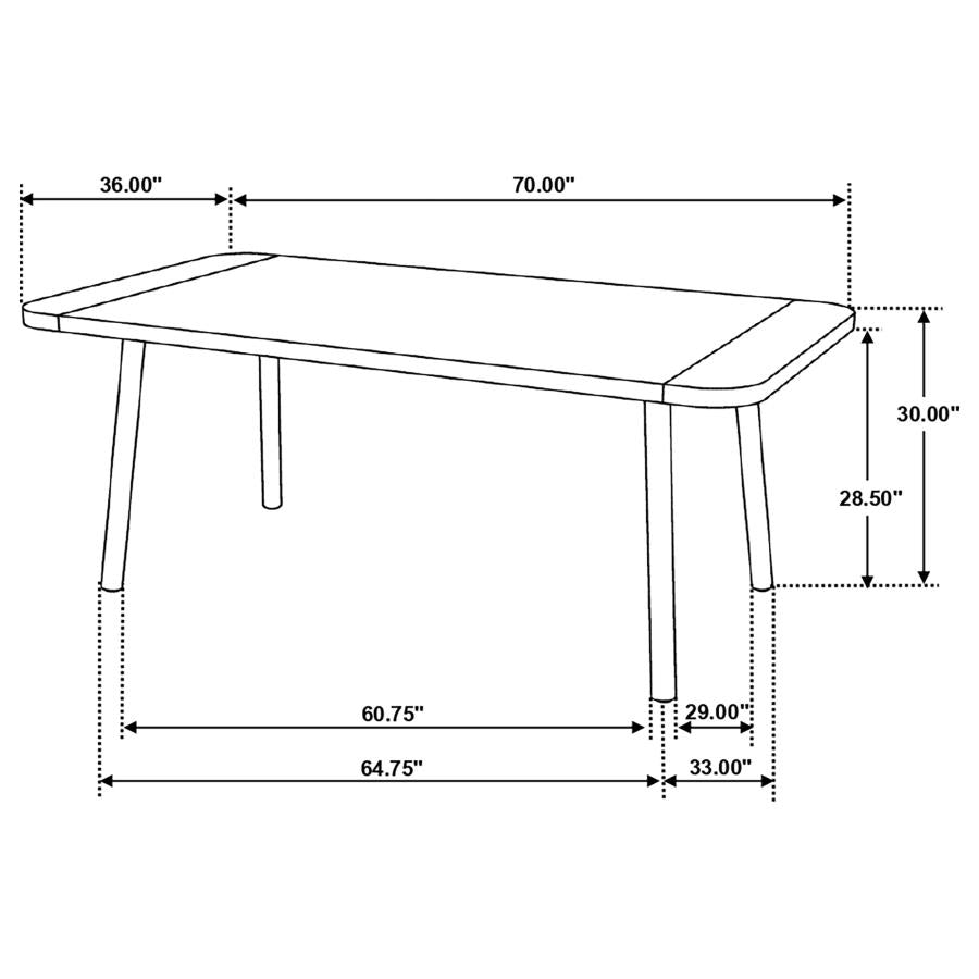 Maverick Brown Dining Table - MyWaynesHome #