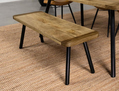 Maverick Brown Bench - MyWaynesHome #