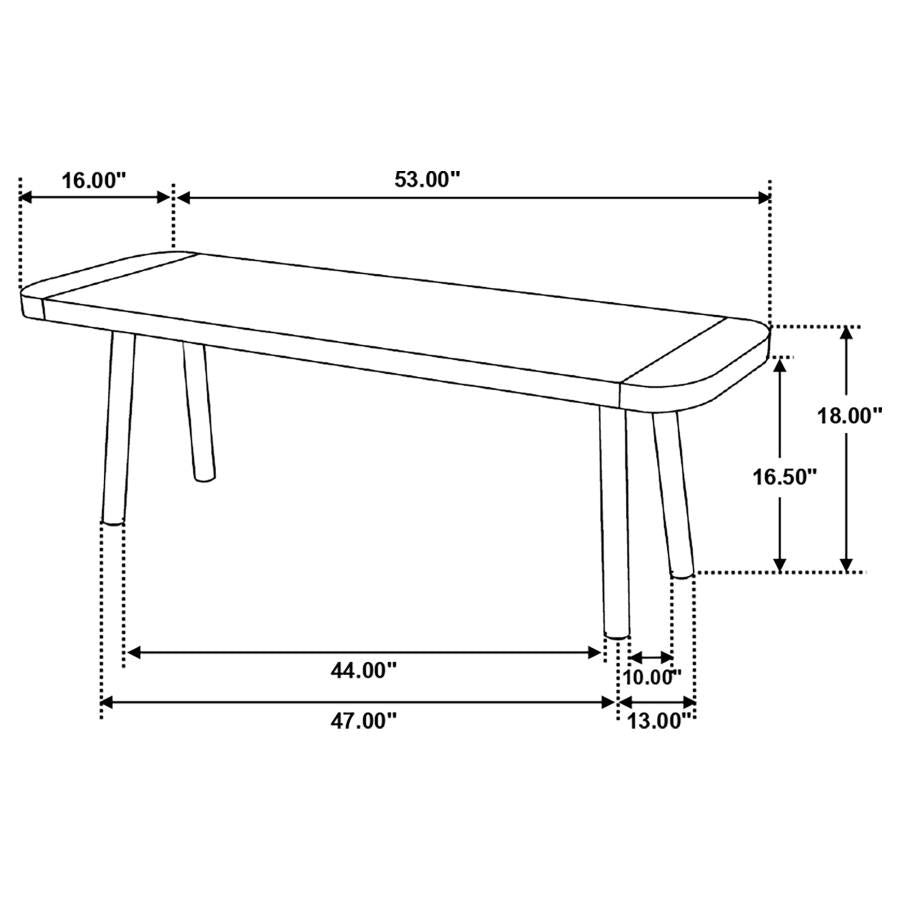 Maverick Brown Bench - MyWaynesHome #