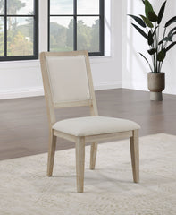 Trofello Cushioned Dining Side Chair White Washed (set Of 2) - MyWaynesHome #