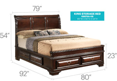 Glory Furniture - LaVita - Storage Bed