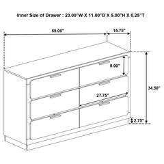 Caraway - 6-Drawer Dresser