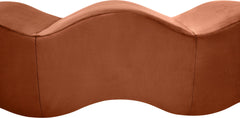 Wave - Velvet Bench