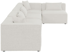 Cube - Linen 5 Piece Modular Sectional
