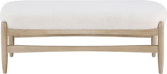 Briar - Faux Sheepskin Upholstered Bench