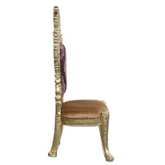 Bernadette - Side Chair (Set of 2) - Pattern Fabric & Gold