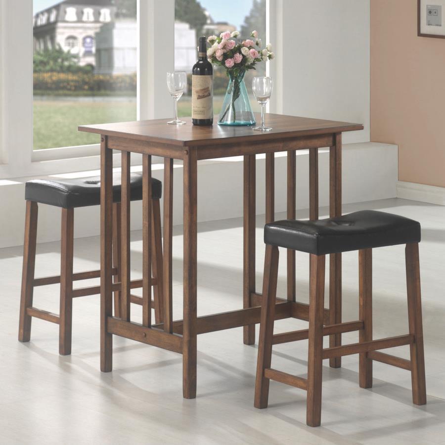 Oleander Brown 3 Pc Counter Height Dining Set - MyWaynesHome #
