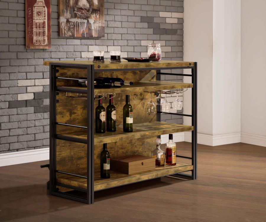 Renaldi Brown Home Bar - MyWaynesHome #