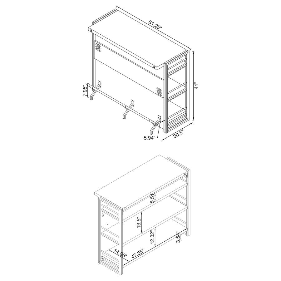 Renaldi Brown Home Bar - MyWaynesHome #