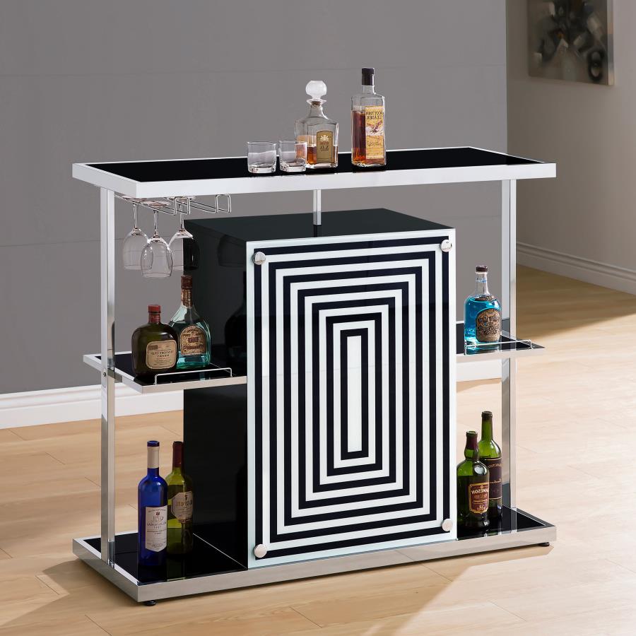 Zinnia Black Home Bar - MyWaynesHome #