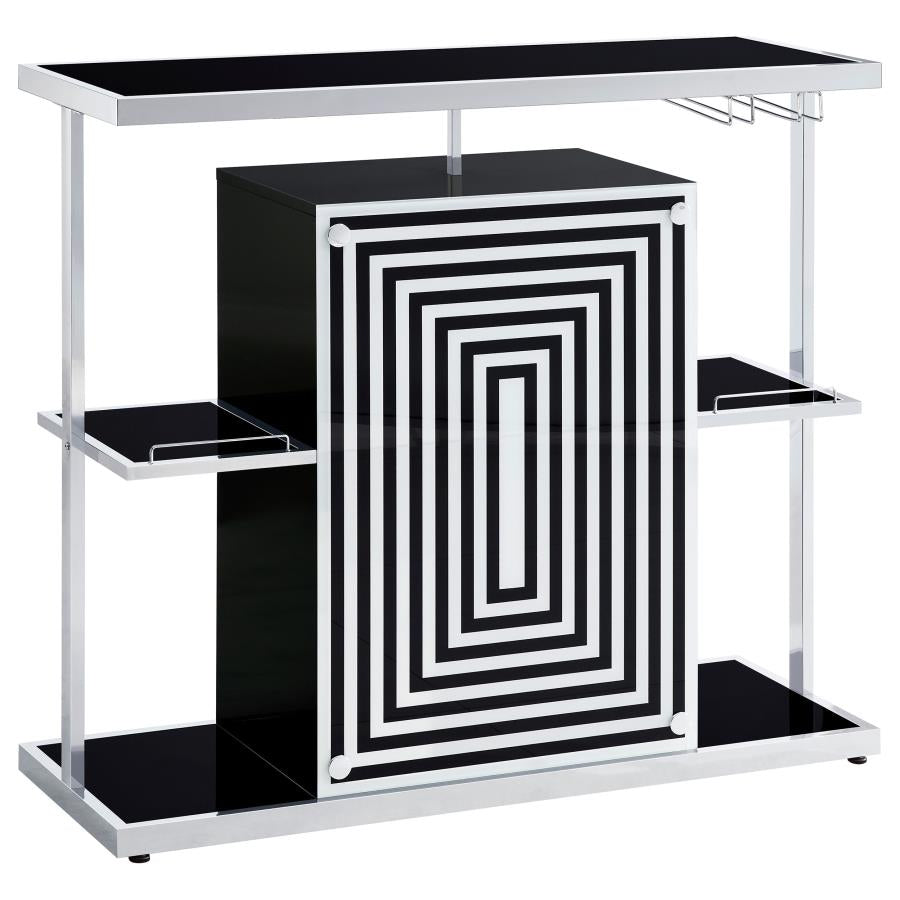 Zinnia Black Home Bar - MyWaynesHome #