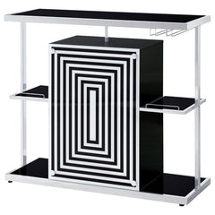 Zinnia Black Home Bar - MyWaynesHome #