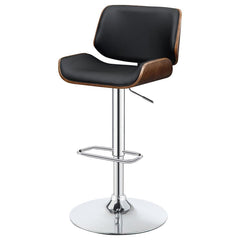 Folsom Black Adjustable Bar Stool - MyWaynesHome #