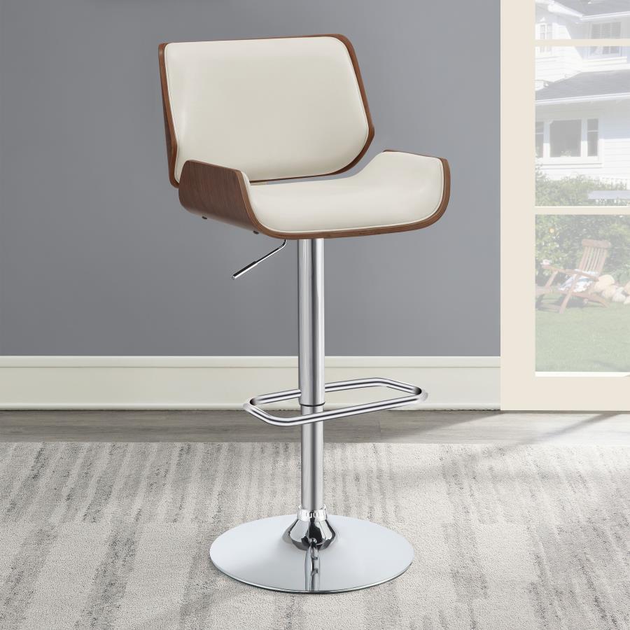 Folsom Ivory Adjustable Bar Stool - MyWaynesHome #