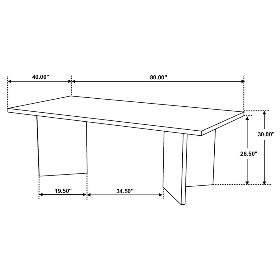 Tyler Brown Dining Table - MyWaynesHome #