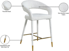 Destiny - Fabric Stool - Cream