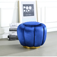 Heiress - Ottoman - Sapphire Blue Velvet