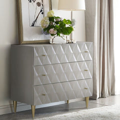 Anson - Console Cabinet - Metallic Silver & Champagne