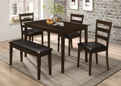 Guillen Brown 5 Pc Dining Set - MyWaynesHome #