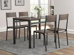 Lana Black 5 Pc Dining Set - MyWaynesHome #
