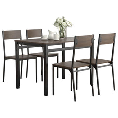 Lana Black 5 Pc Dining Set - MyWaynesHome #