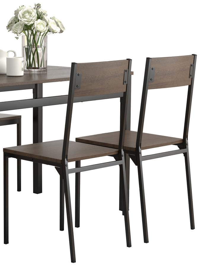 Lana Black 5 Pc Dining Set - MyWaynesHome #