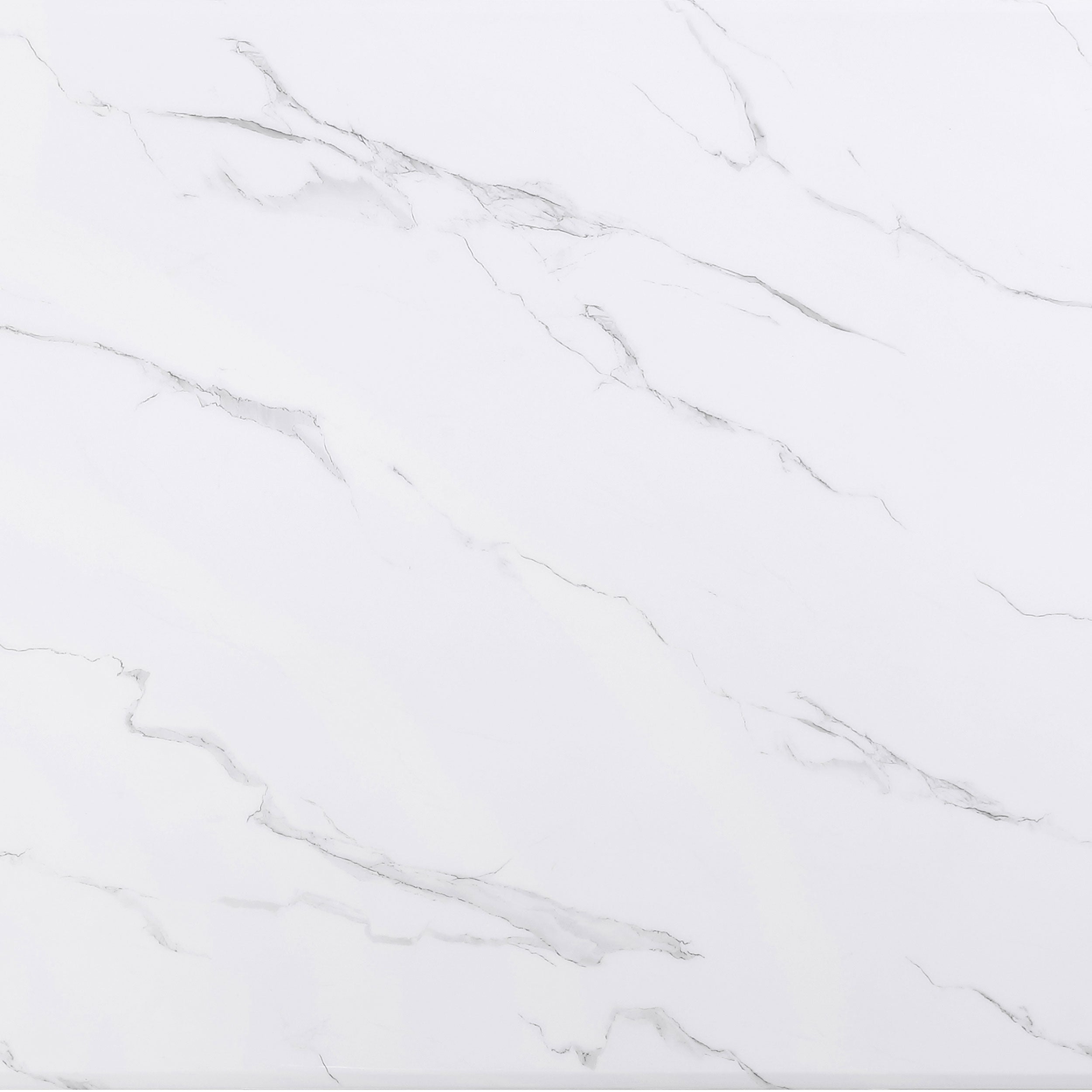 Venera Rectangular 79-inch Faux Marble Dining Table White - MyWaynesHome #