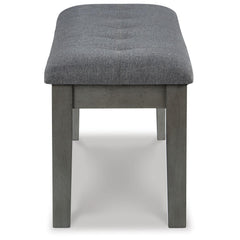 Hallanden - Large UPH Dining Room Bench - Black / Gray
