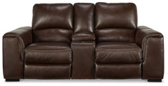 Alessandro - PWR REC Loveseat/Con/Adj HDRST - Walnut
