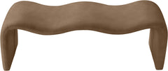 Willow - Faux Leather Bench - Brown