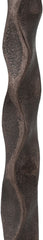 Helix - Genuine Marble Top And Aluminum Base End / Side Table - Brown / Bronze