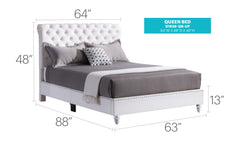 Glory Furniture - Maxx - Tufted Upholstered Bed