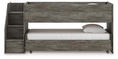 Frandern - Twin Over Twin Loft Bed - Gray