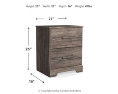 Ralinksi - Two Drawer Night Stand - Gray