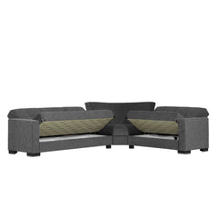 Ottomanson Armada - Upholstered Convertible Sectional With Storage - Chenille
