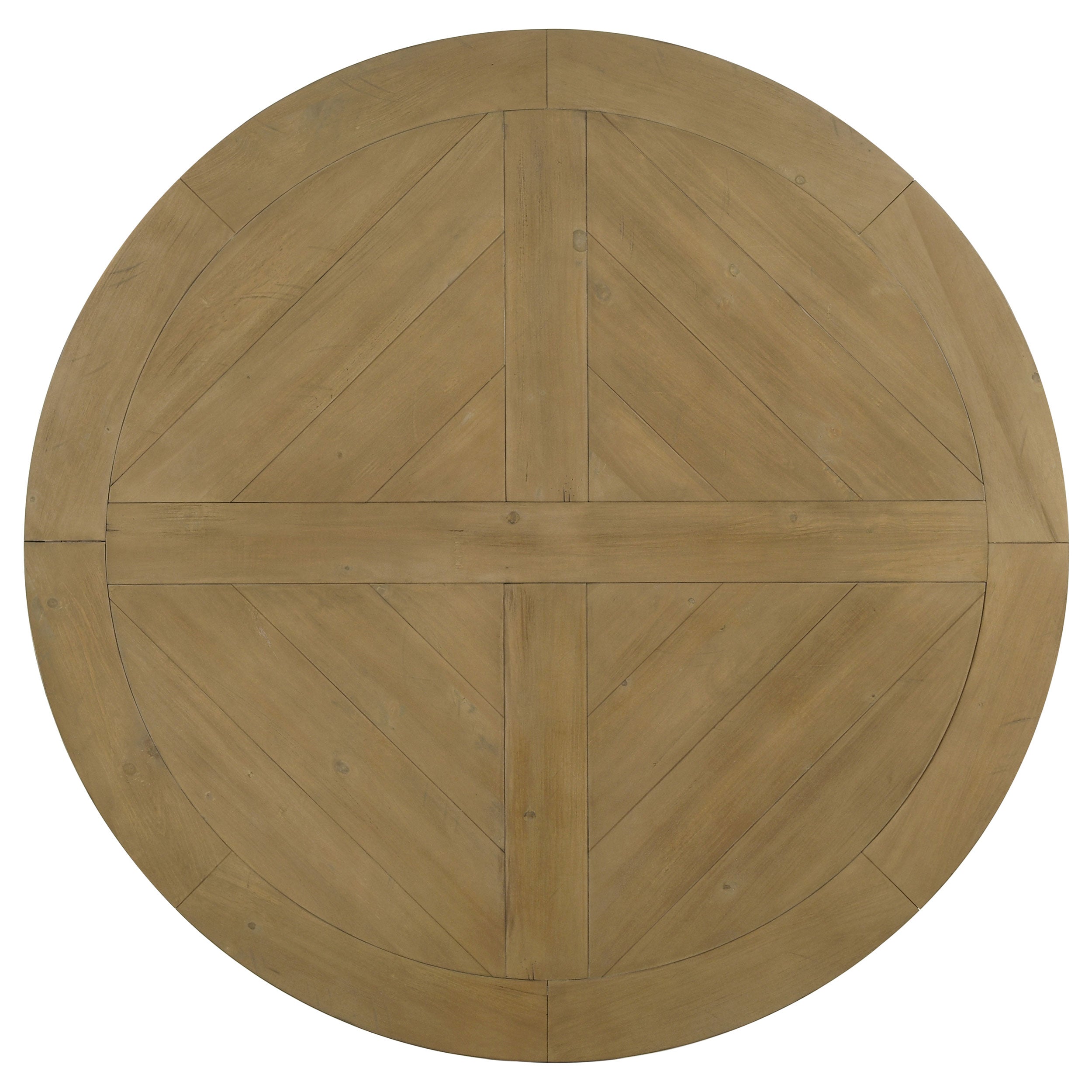 Florence 7-piece Round Dining Table Set Rustic Honey - MyWaynesHome #