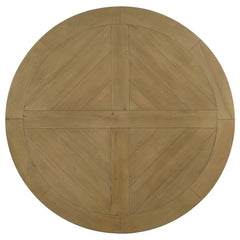 Florence 7-piece Round Dining Table Set Rustic Honey - MyWaynesHome #