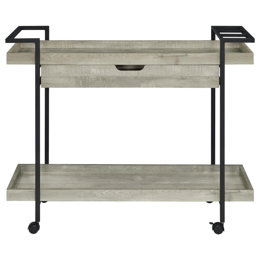 Ventura Grey Bar Cart - MyWaynesHome #