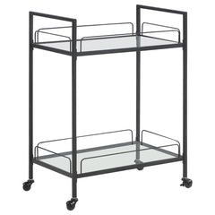 Curltis Black Bar Cart - MyWaynesHome #