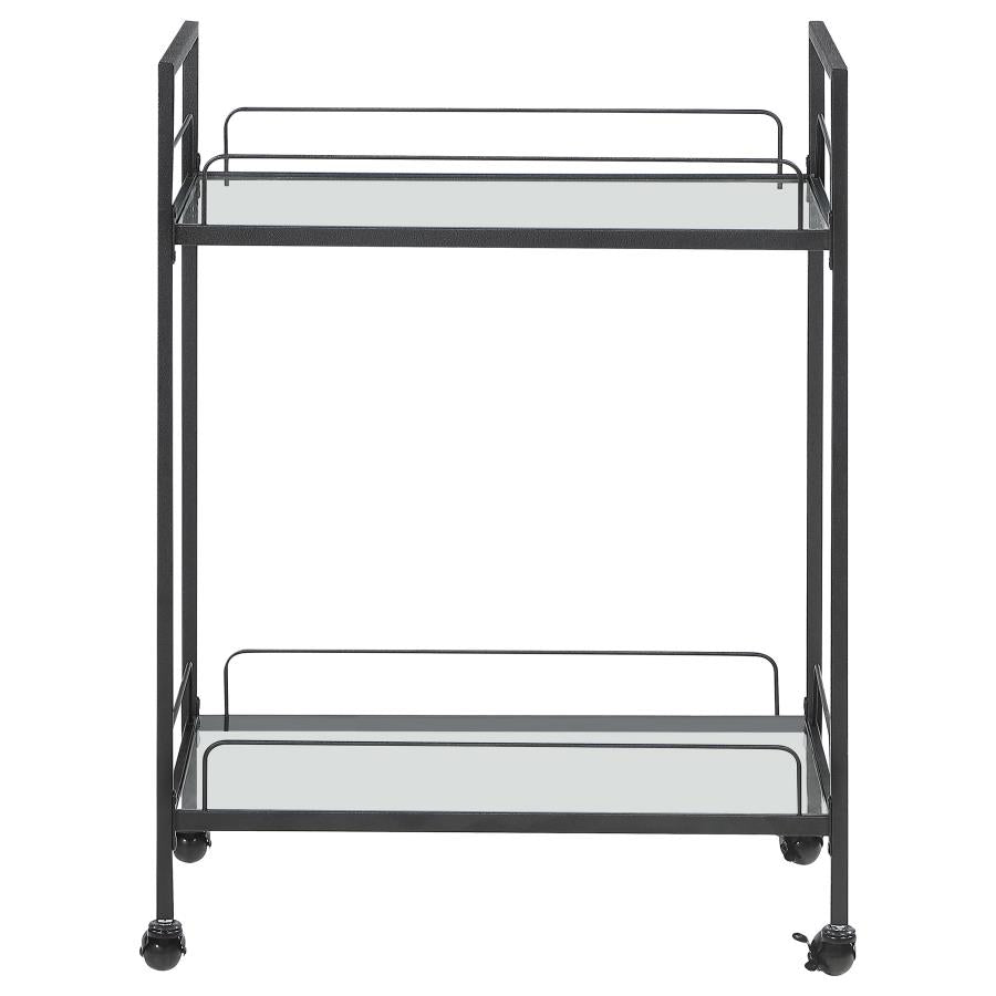 Curltis Black Bar Cart - MyWaynesHome #