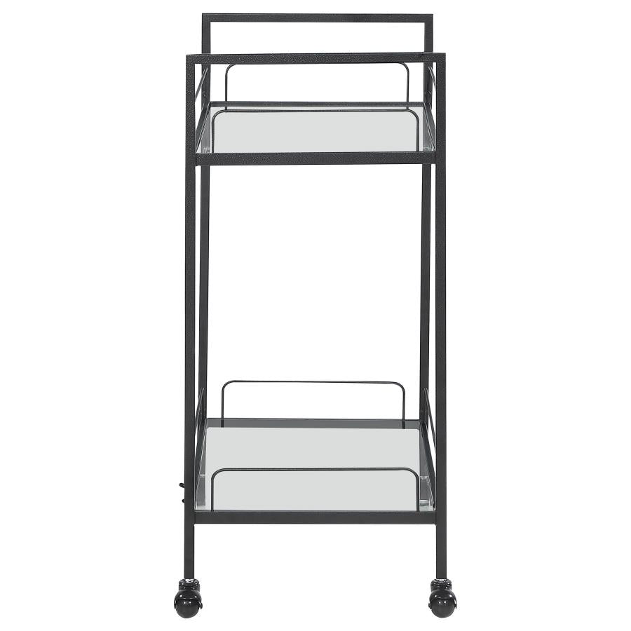 Curltis Black Bar Cart - MyWaynesHome #