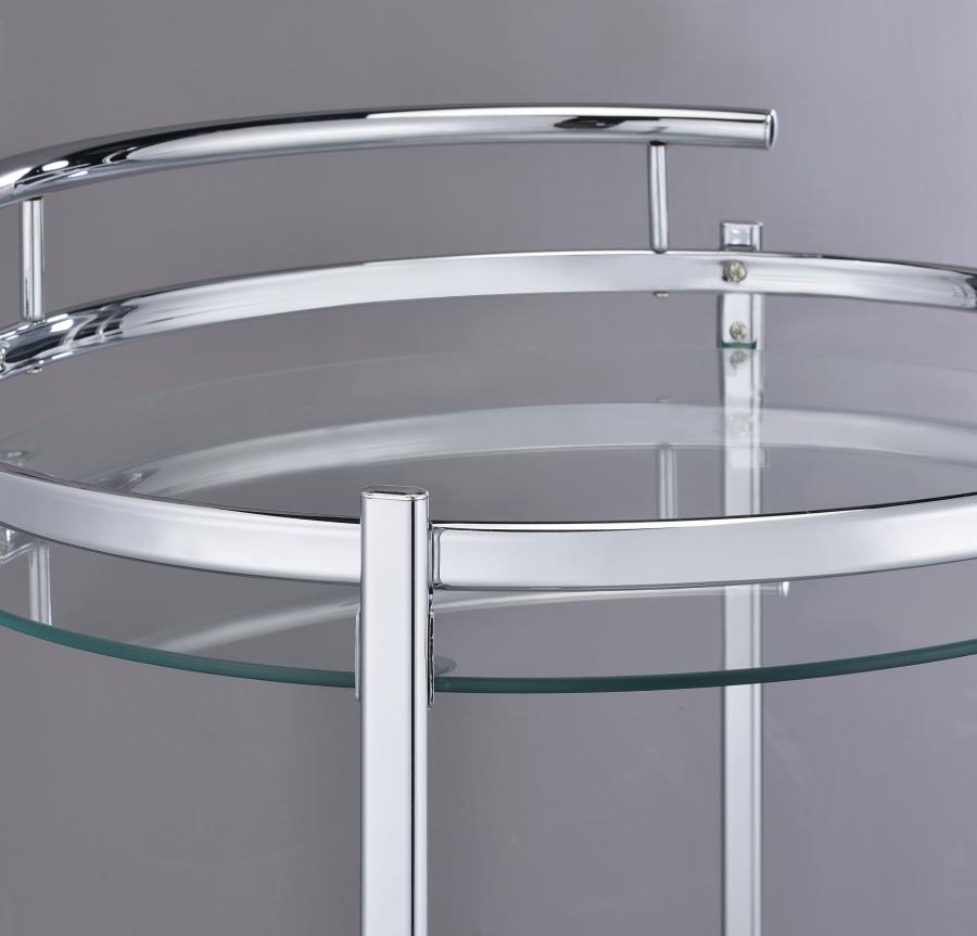 Chrissy Silver Bar Cart - MyWaynesHome #
