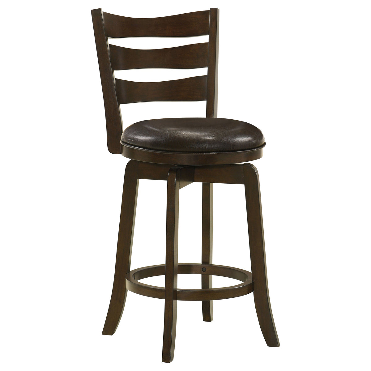 Murphy Wood Counter Height Swivel Bar Chair Dark Brown - MyWaynesHome #