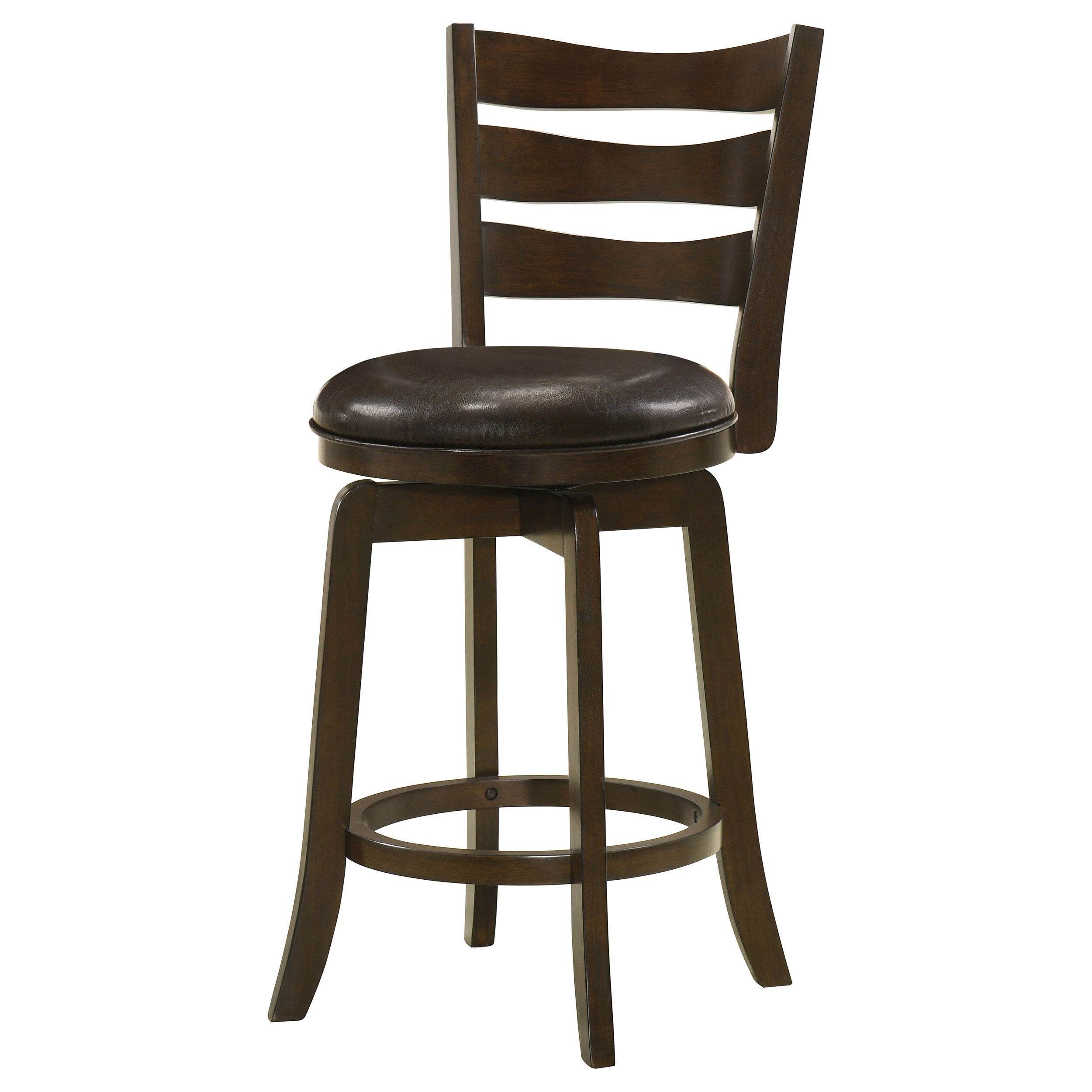 Murphy Wood Counter Height Swivel Bar Chair Dark Brown - MyWaynesHome #