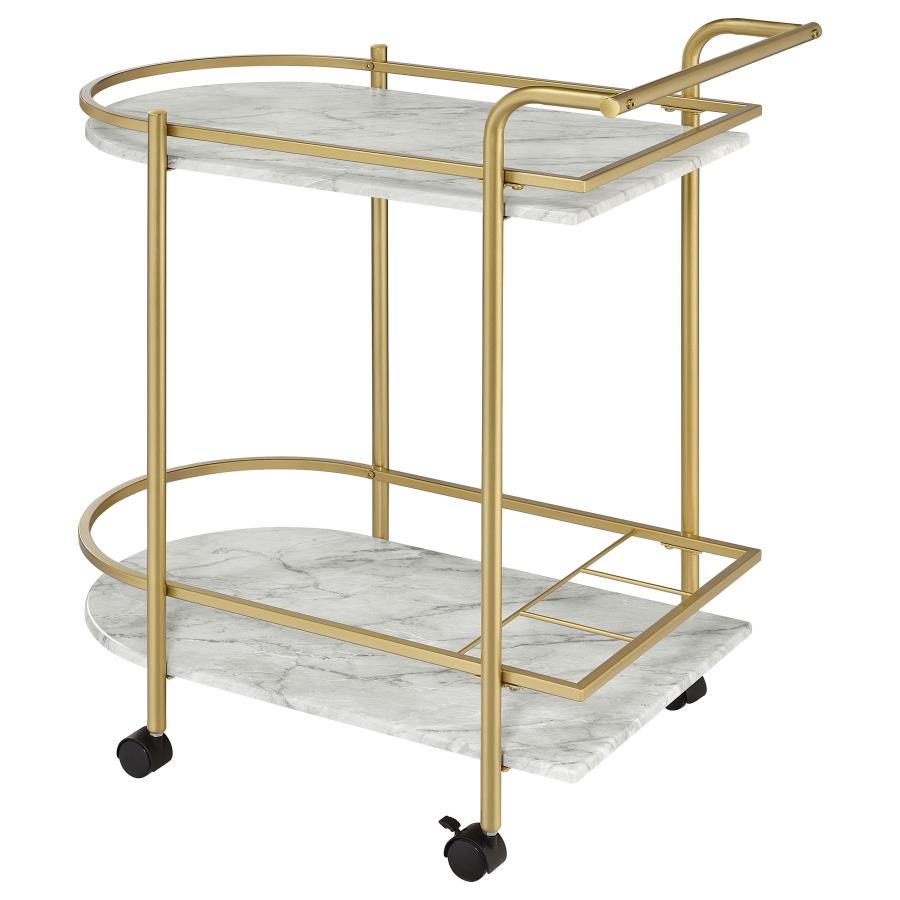 Desiree Gold Bar Cart - MyWaynesHome #
