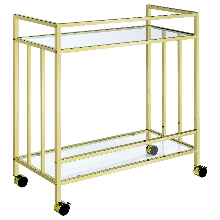 Cara Gold Bar Cart - MyWaynesHome #