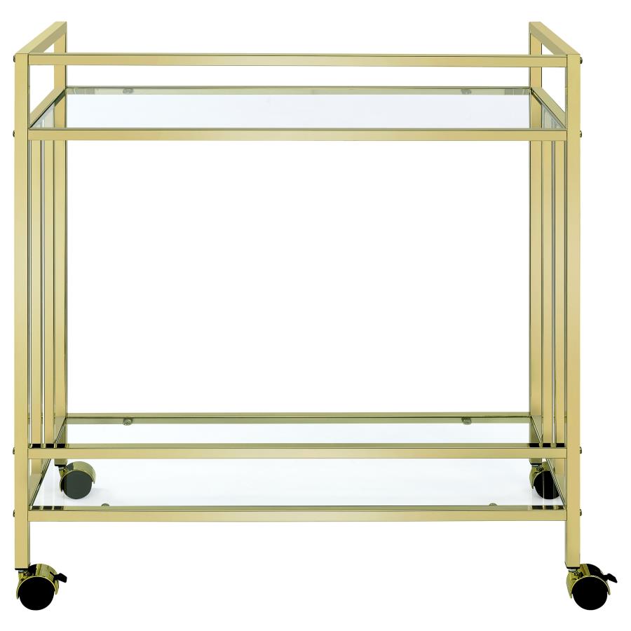 Cara Gold Bar Cart - MyWaynesHome #